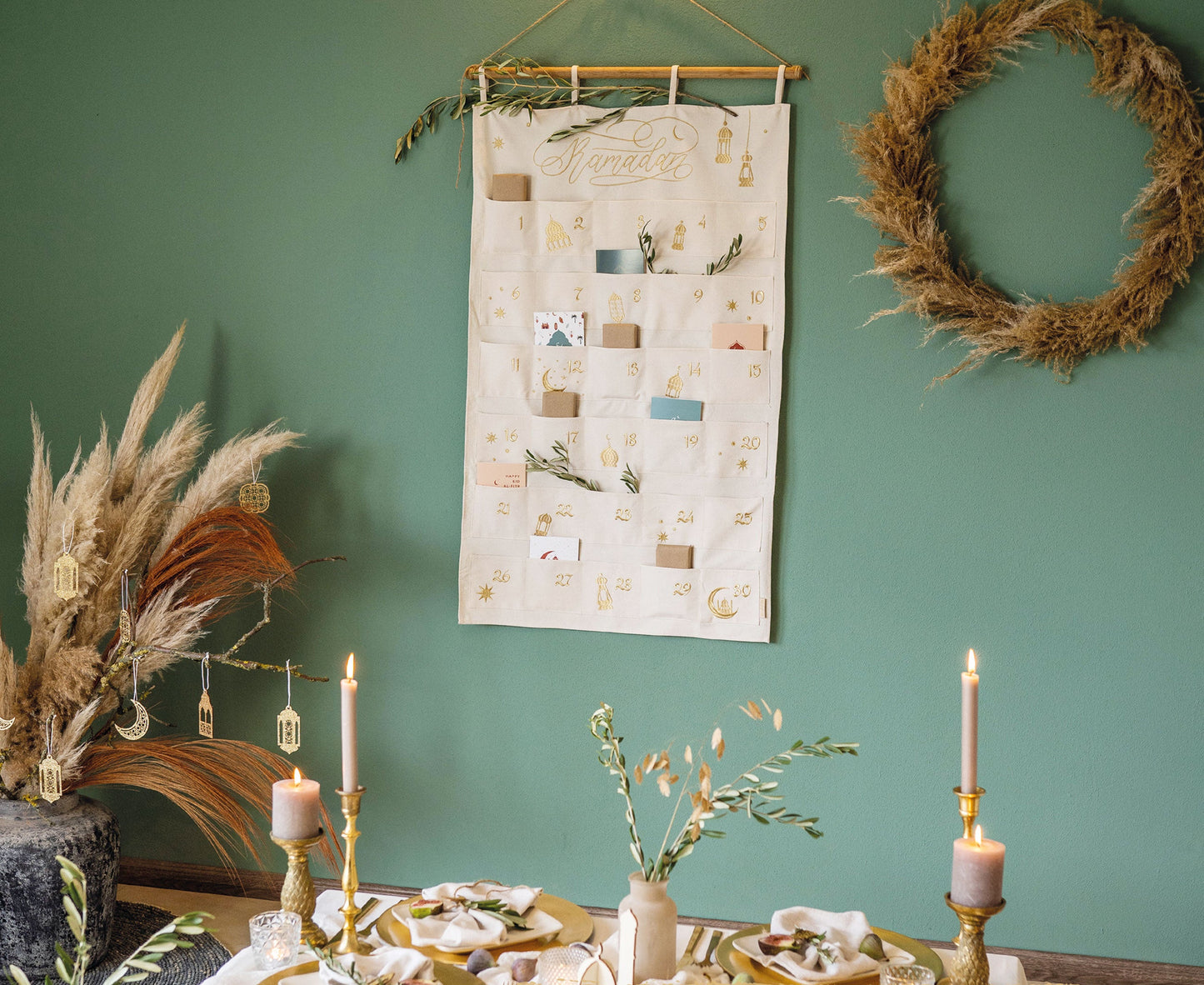 Ramadankalender i stof - natur