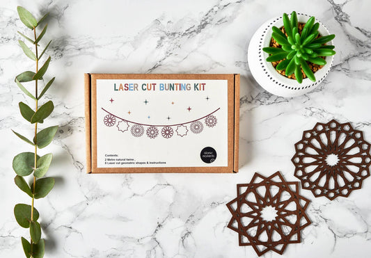 Ramadan pynt - guirlande i træ - 2 meter