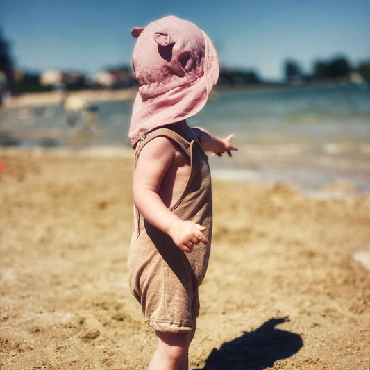 ECO Hempies Bubble Romper, Paradise Orchid