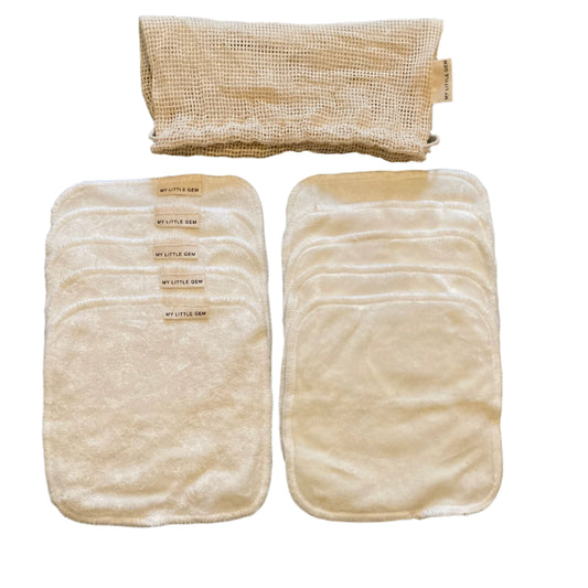 My Little Gem - Vaskeklude i bambusvelour - 10 stk