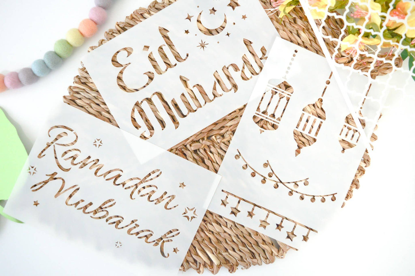 Ramadan & Eid Stencils 4-pak