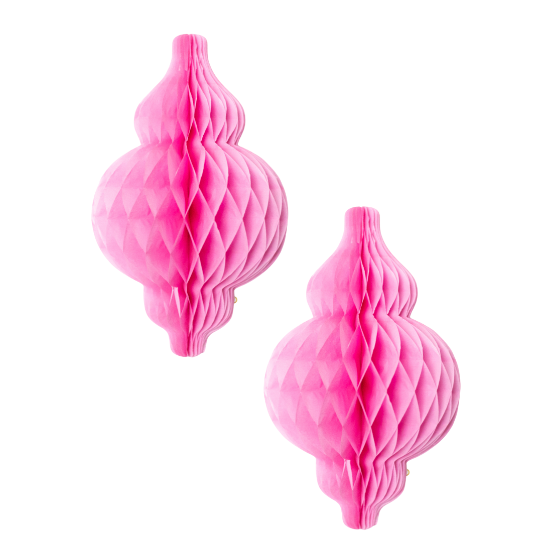 Lanterne Honeycombs (2-pak) - Pink