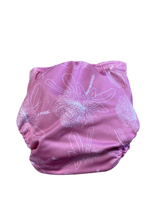 Bare and Boho - Wipeable Cover AI2 - native flora pink