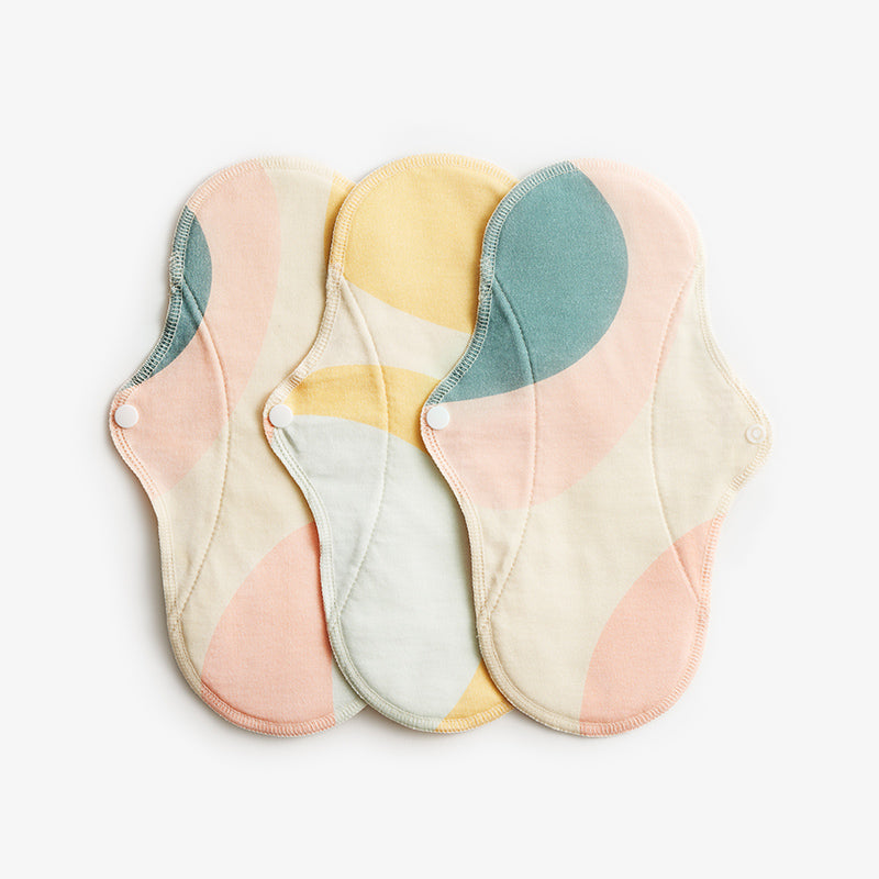 ImseVimse - Stofbind Active Regular (Dagsbind) - Pastel Hoop - 3 stk