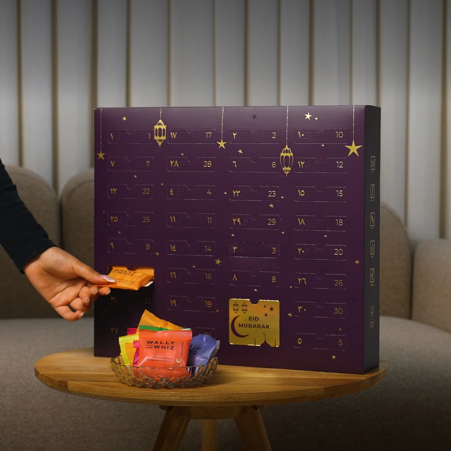 Ramadankalender med vegansk vingummi 2026