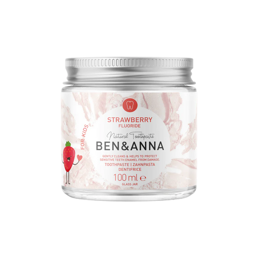 Ben & Anna Jordbær Børnetandpasta - med Fluor