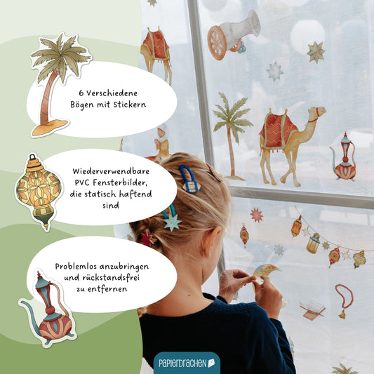 Ramadan vindueklistermærker