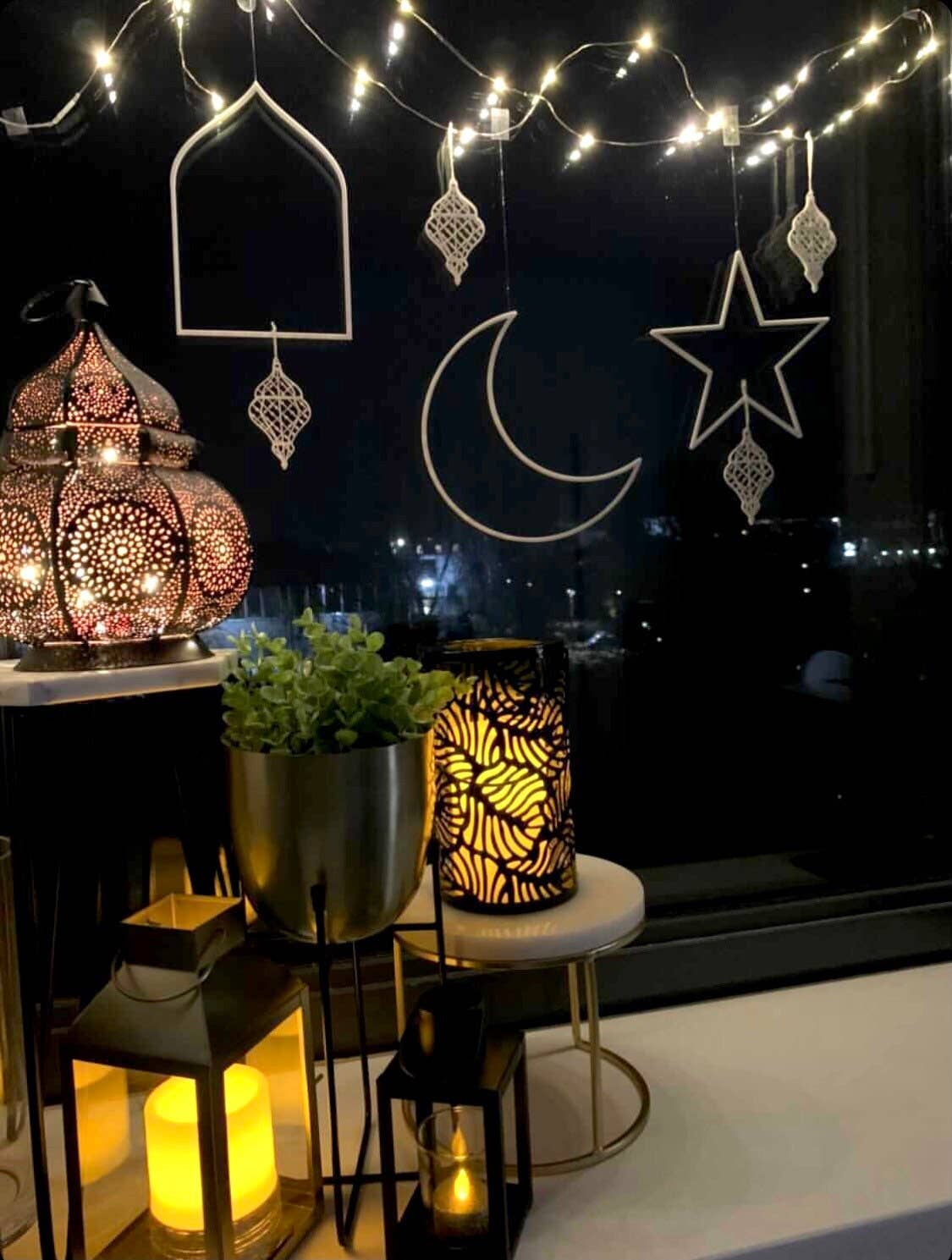 Ramadan vægophæng - Bue & Lanterne sæt