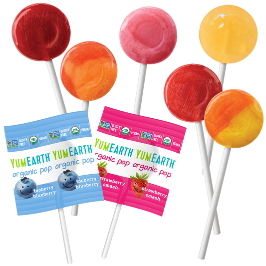 Yum Earth Økologiske Slikkepinde (ca. 100 stk)