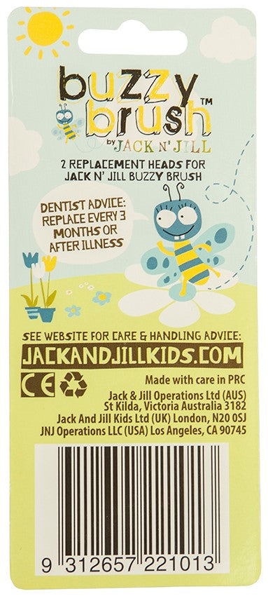 Tandbørstehoveder til Buzzy Brush tandbørsten