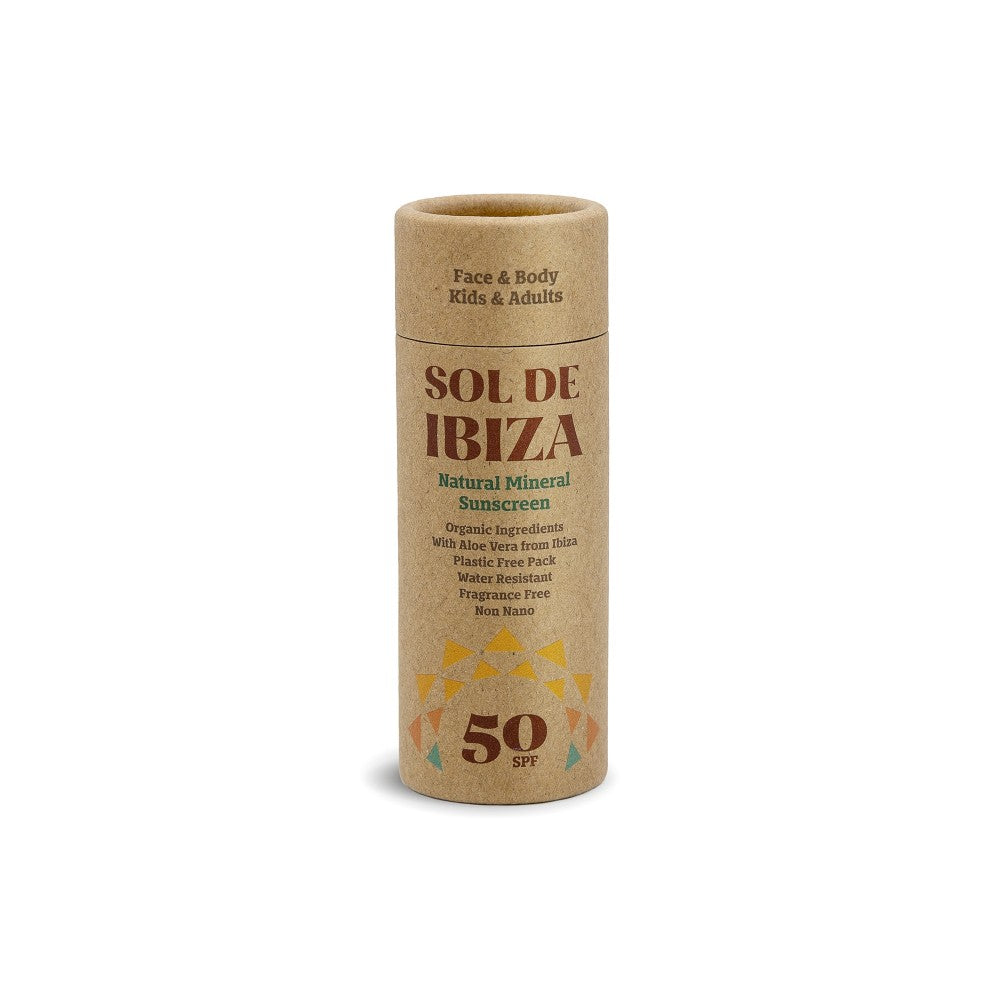 Sol de Ibiza Solcreme (solstift) - fysisk solfilter - SPF50