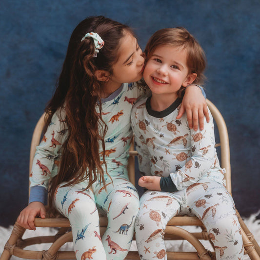 Lighthouse Kids Company - 2 delt nattøj i bambus - Sea Song