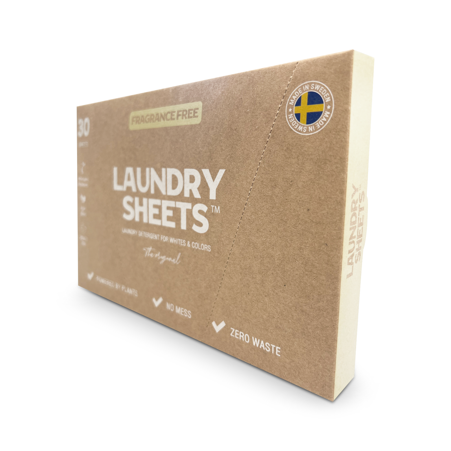 Laundry Sheets - vaskemiddel i ark - uden duft