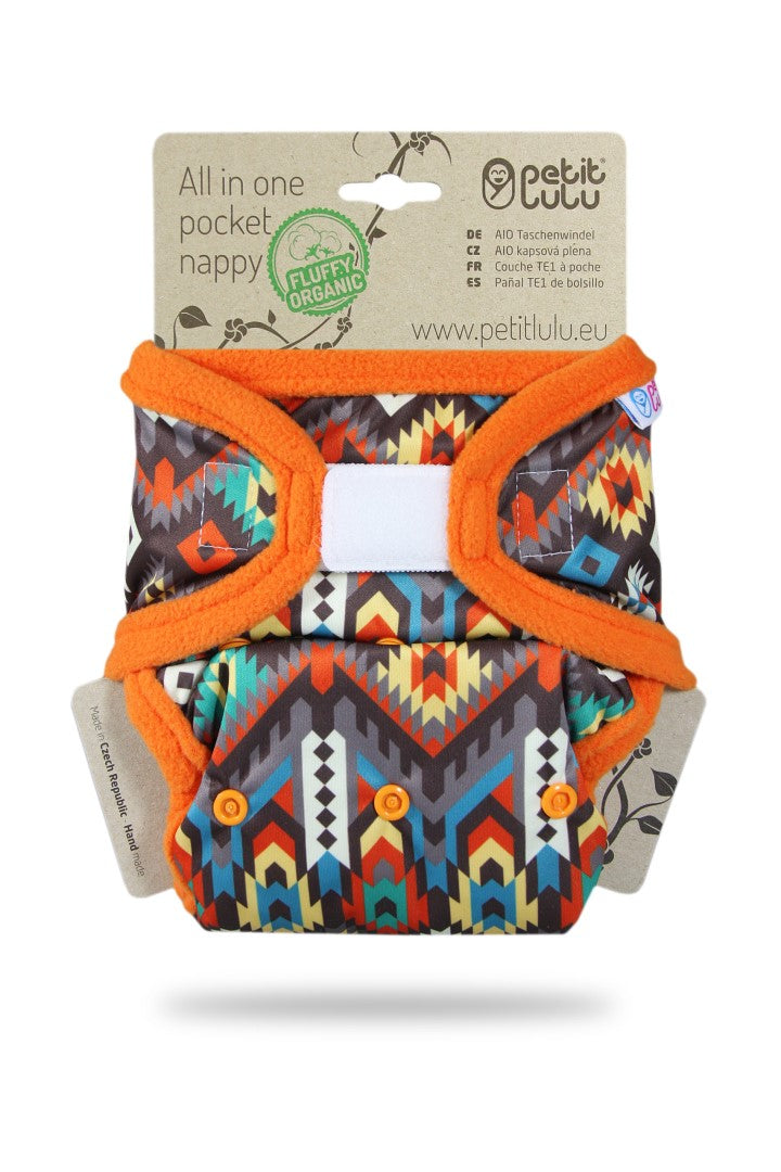 Petit Lulu - Fluffy Organic lommeble velcro