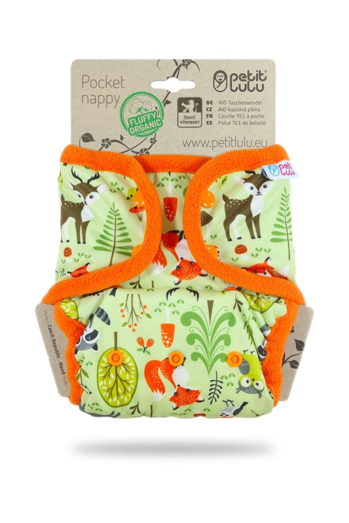 Petit Lulu - Fluffy Organic lommeble trykknapper