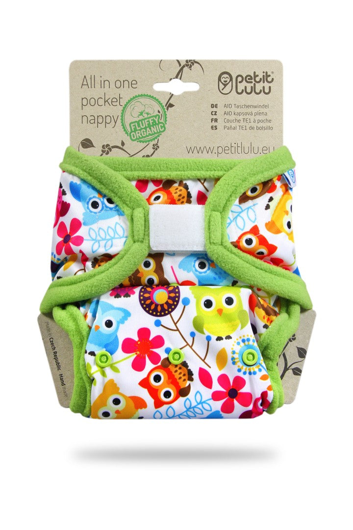 Petit Lulu - Fluffy Organic lommeble velcro