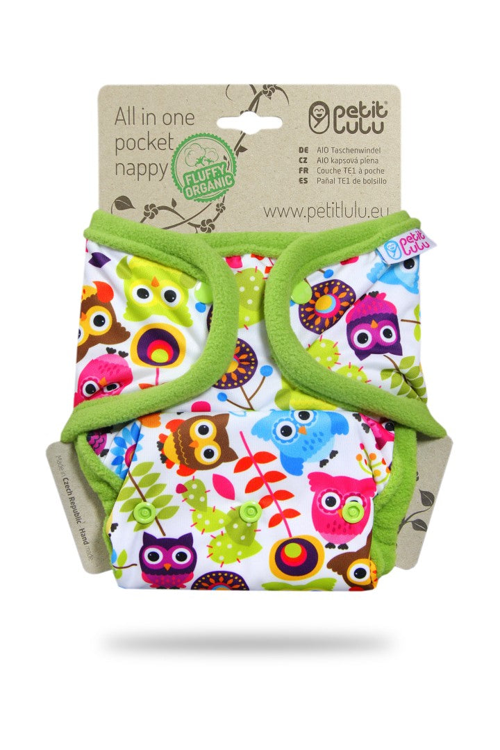 Petit Lulu - Fluffy Organic lommeble trykknapper