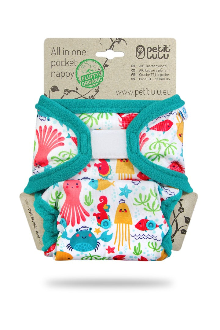 Petit Lulu - Fluffy Organic lommeble velcro