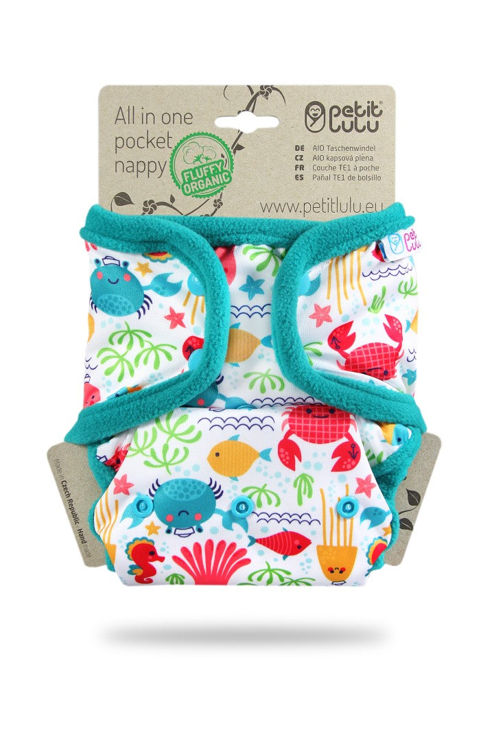 Petit Lulu - Fluffy Organic lommeble trykknapper