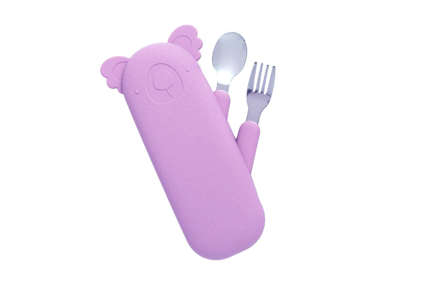 Zoe the Koala Børnebestik med etui - Lilac