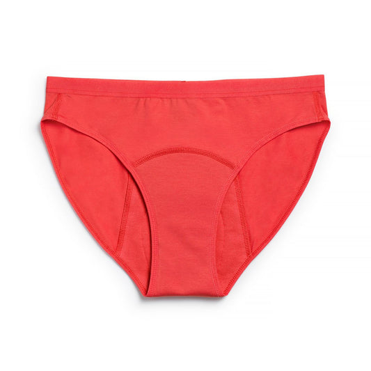 ImseVimse - Økologiske Teenager menstruationstrusser - Bikini - medium flow - rød