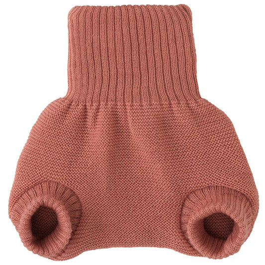 Disana - Blebukser i strikket økologisk merinould - Soft pink