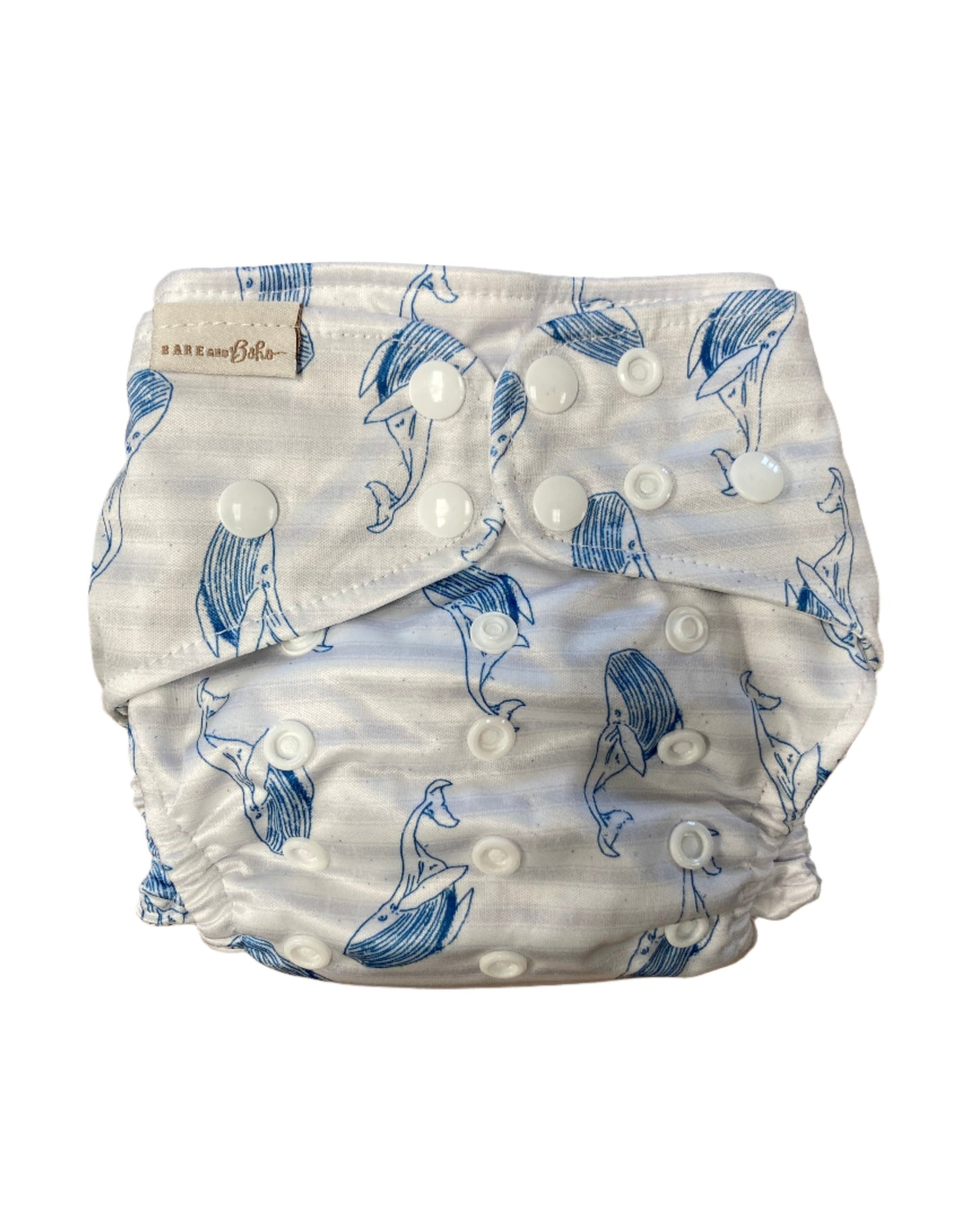 Bare and Boho - Wipeable Cover AI2 - coastal whales