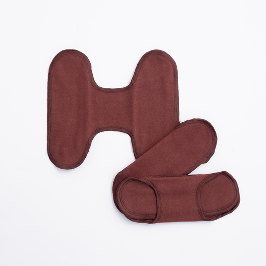 ImseVimse - Trusseindlæg - Uden trykknap - Warm Brown - 3 stk
