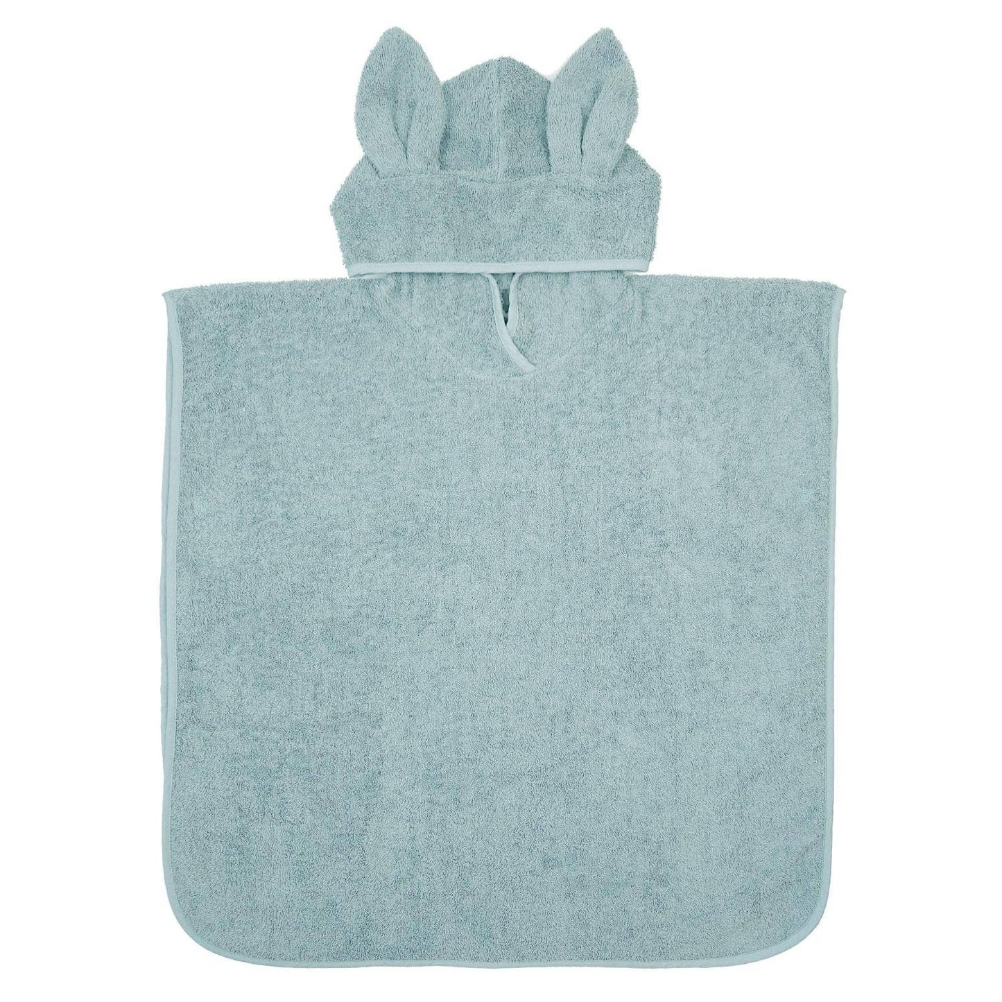 Badeponcho i Økologisk bomuldsfrotté 60x60 cm - Ice Blue