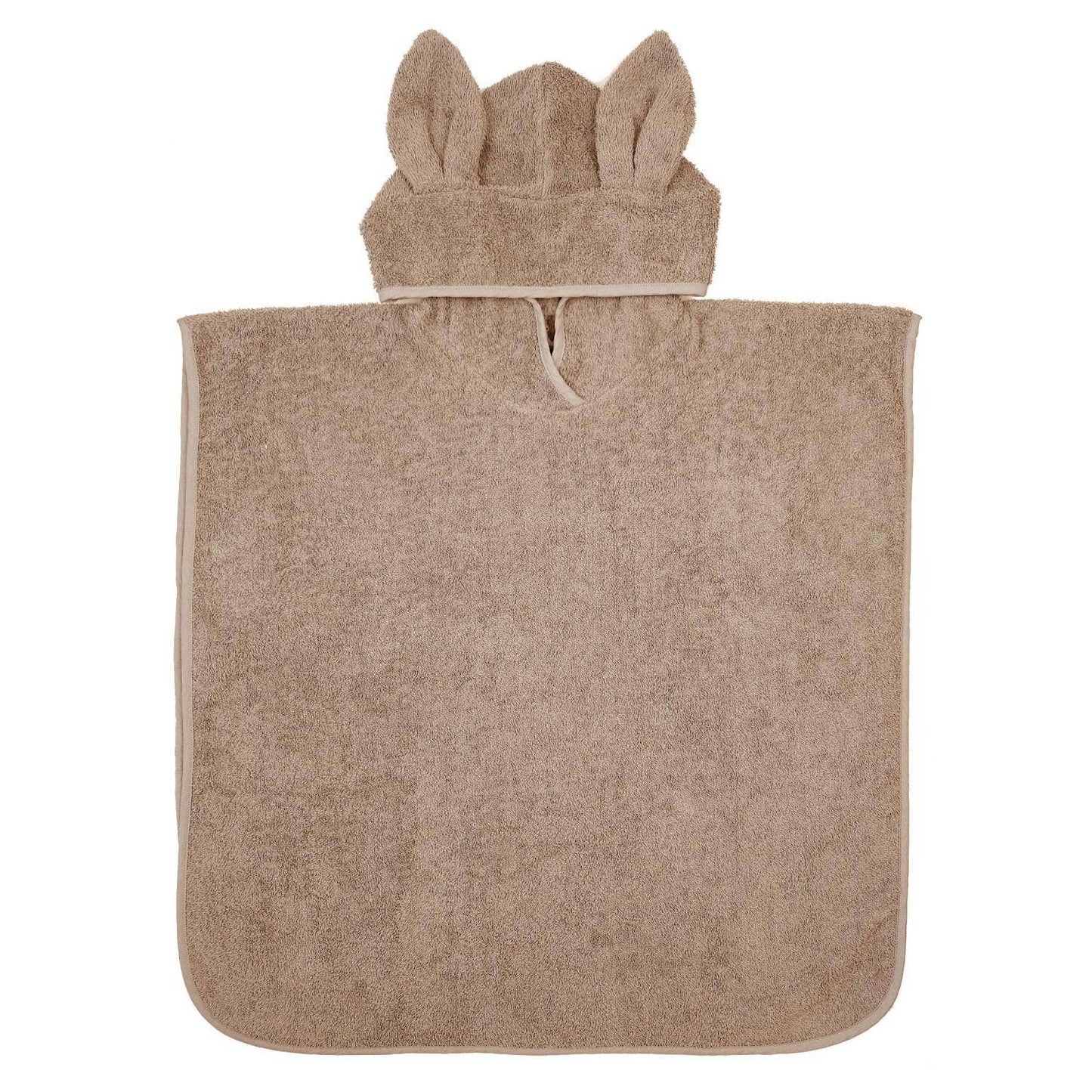 Badeponcho i Økologisk bomuldsfrotté 60x60 cm - Sand