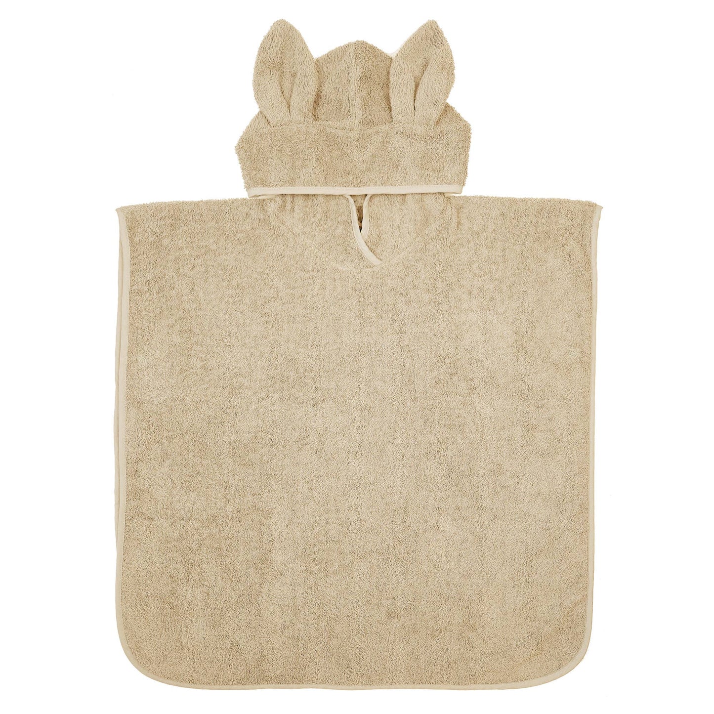 Badeponcho i Økologisk bomuldsfrotté 60x60 cm - Sandshell