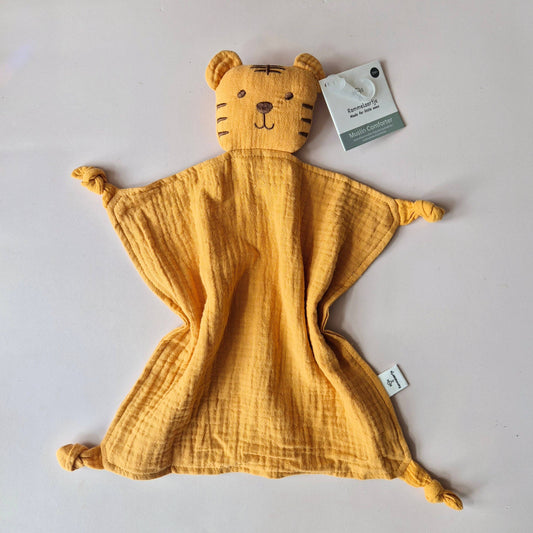 Nusseklud Tiger – Bomuldsmusselin 30x30 cm