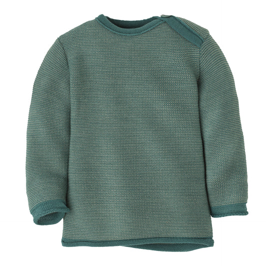 Disana - Melange striktrøje i økologisk uld - PREORDER