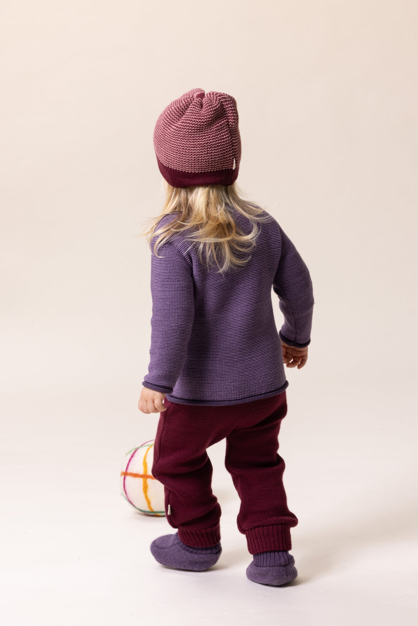 Disana - Melange striktrøje i økologisk uld - PREORDER