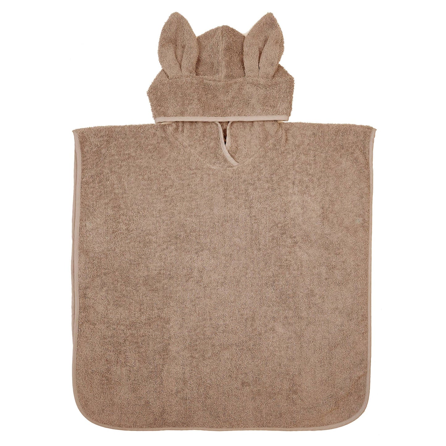 Badeponcho i Økologisk bomuldsfrotté 60x60 cm - Warm Taupe