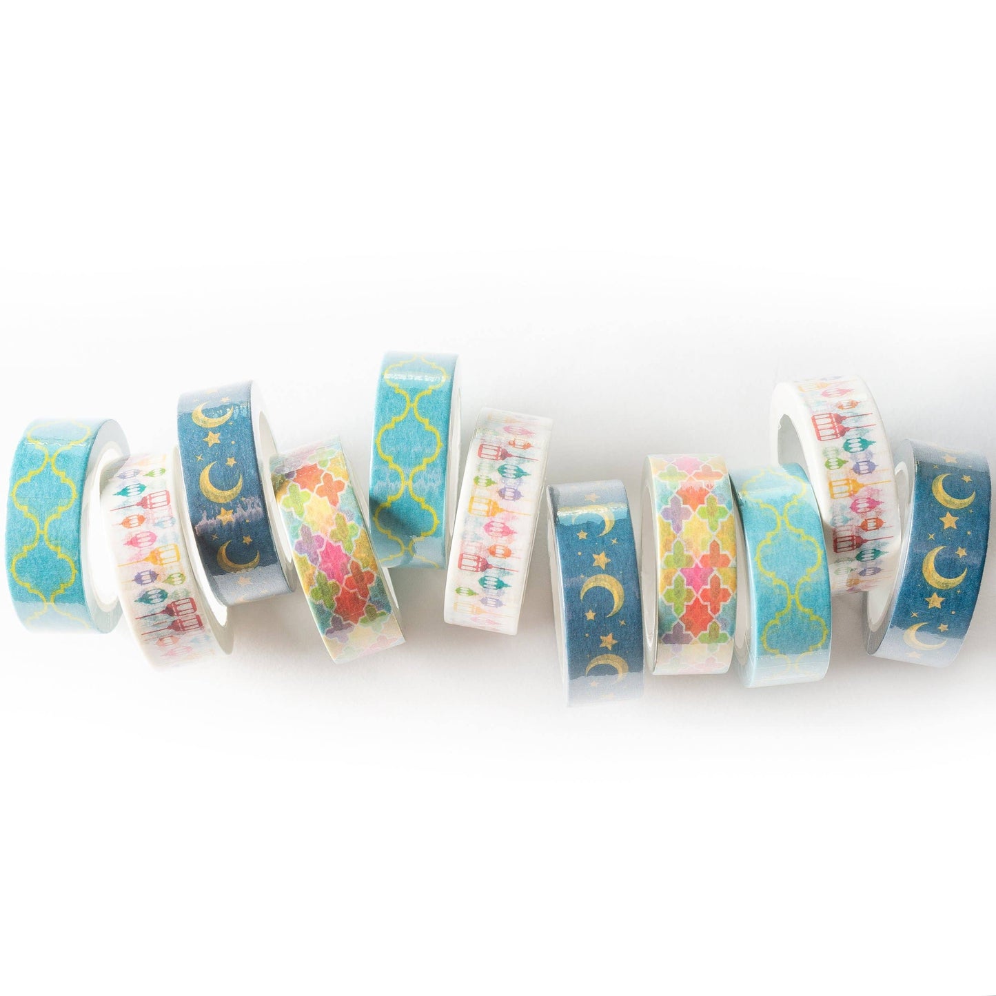 Arabesque Washi Tap - 4 Assorterede Ruller (15 mm x 3 m)