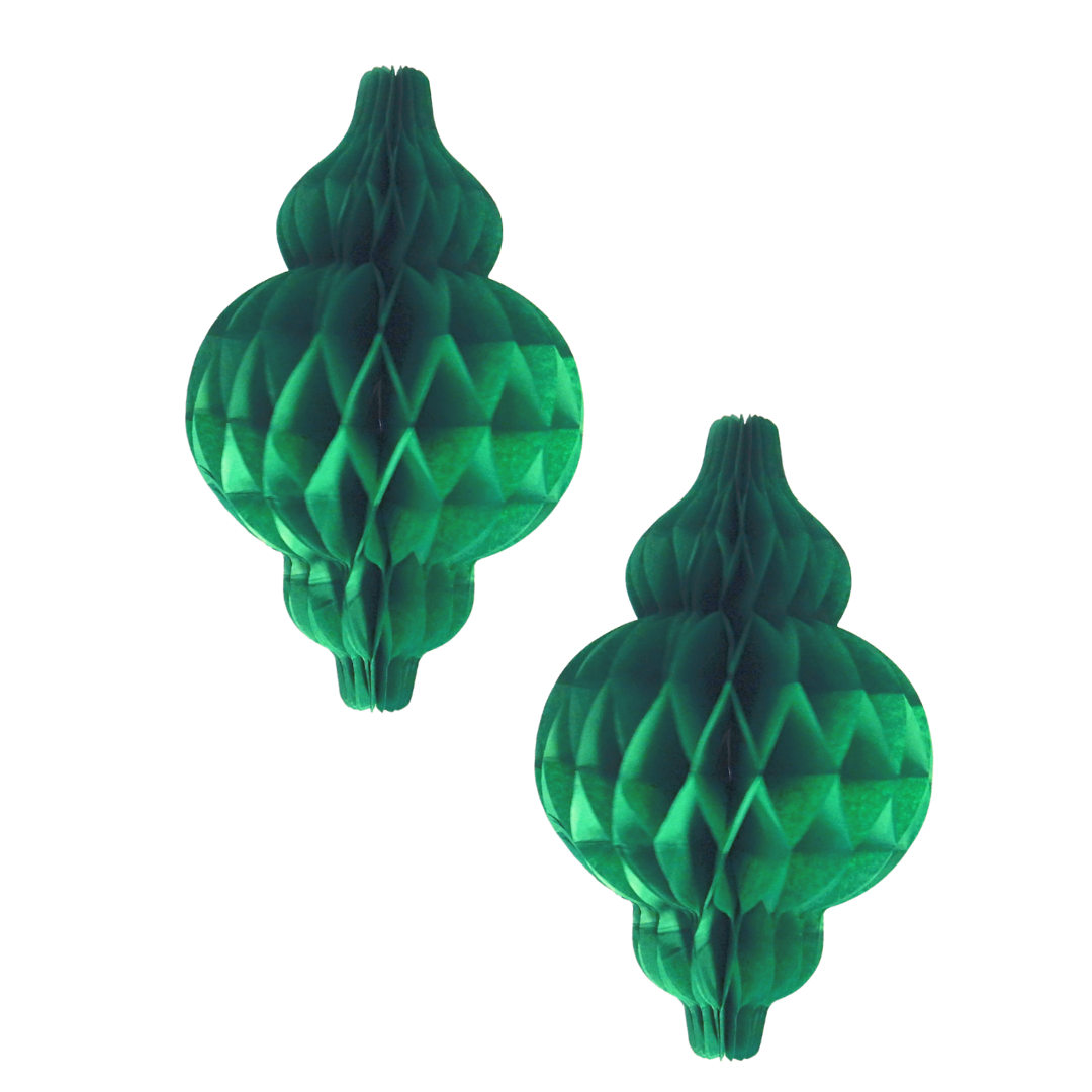 Lanterne Honeycombs (2-pak) - Grøn