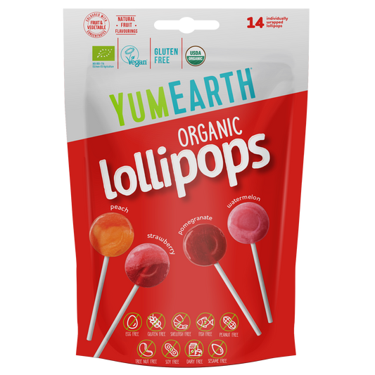 YumEarth økologiske slikkepinde x14 - Original Pops