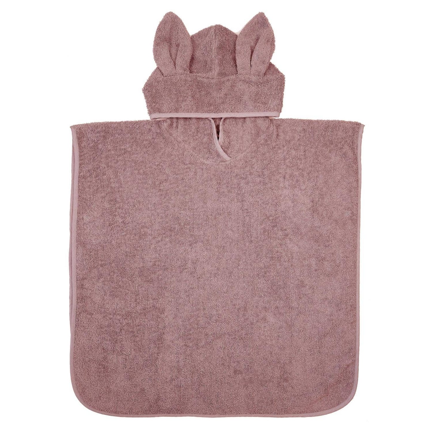 Badeponcho i Økologisk bomuldsfrotté 60x60 cm - Pale Mauve