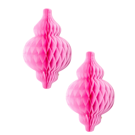 Lanterne Honeycombs (2-pak) - Pink