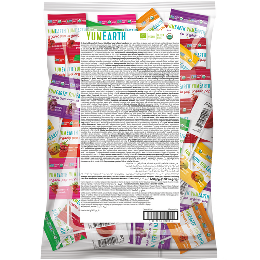 Yum Earth Økologiske Slikkepinde (ca. 100 stk)