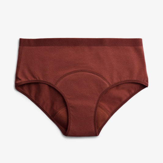 ImseVimse - Økologiske menstruationstrusser - Hipster - light flow - rust bordeaux