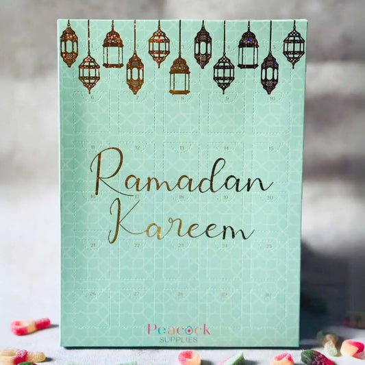 Ramadankalender med slik - Green & Gold