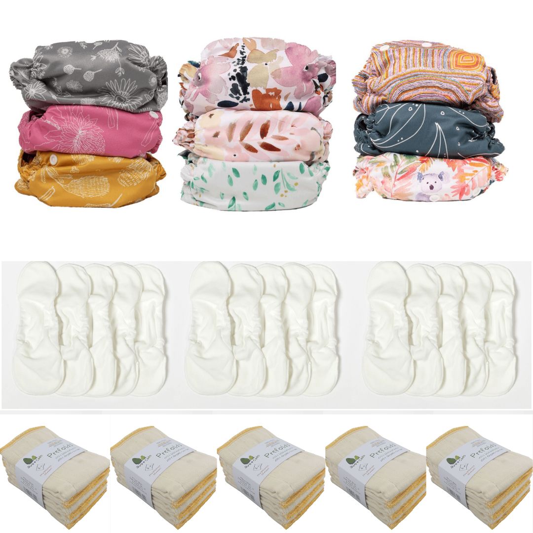 Bare and Boho Startpakke til hele bleperioden - Fuldtid - Økonomisk