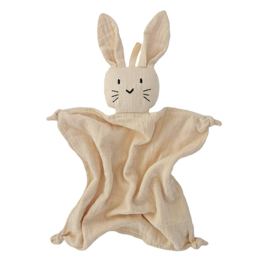 Nusseklud Kanin - Bomuldsmusselin 47x30 cm- Sandshell
