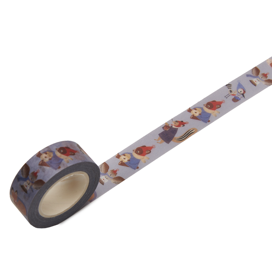 Washi Tape "Vinterdyr fra Skoven"