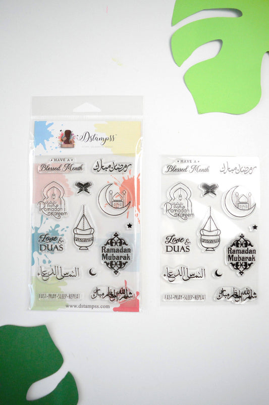 Ramadan Stempelsæt – DIY Moské, Måne & Kalligrafi Stempler til Kort og Pynt