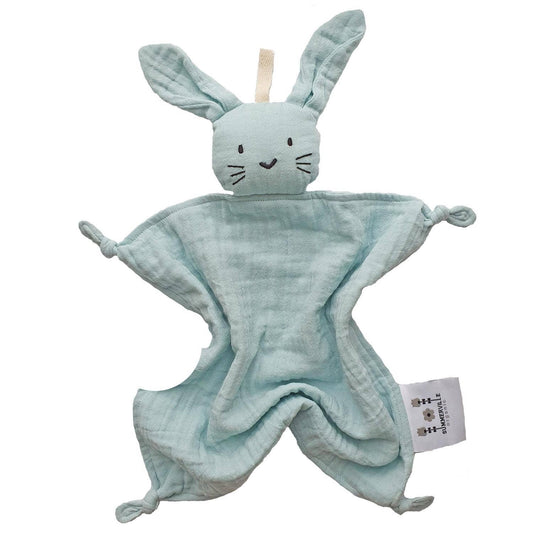 Nusseklud Kanin - Bomuldsmusselin 47x30 cm - Ice Blue