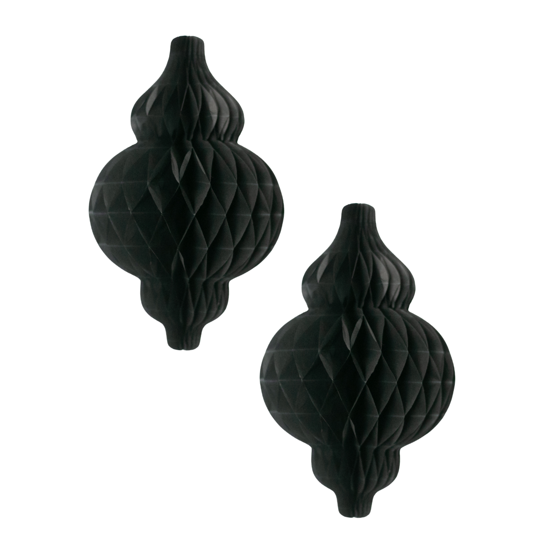 Lanterne Honeycombs (2-pak) - Sort