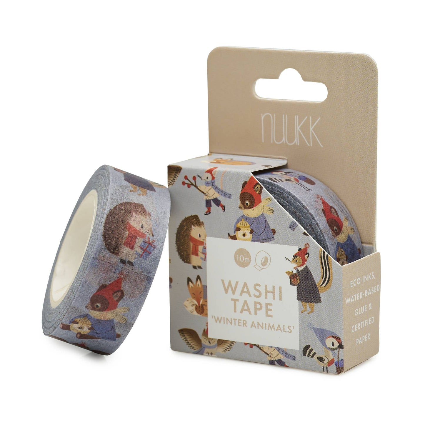 Washi Tape "Vinterdyr fra Skoven"